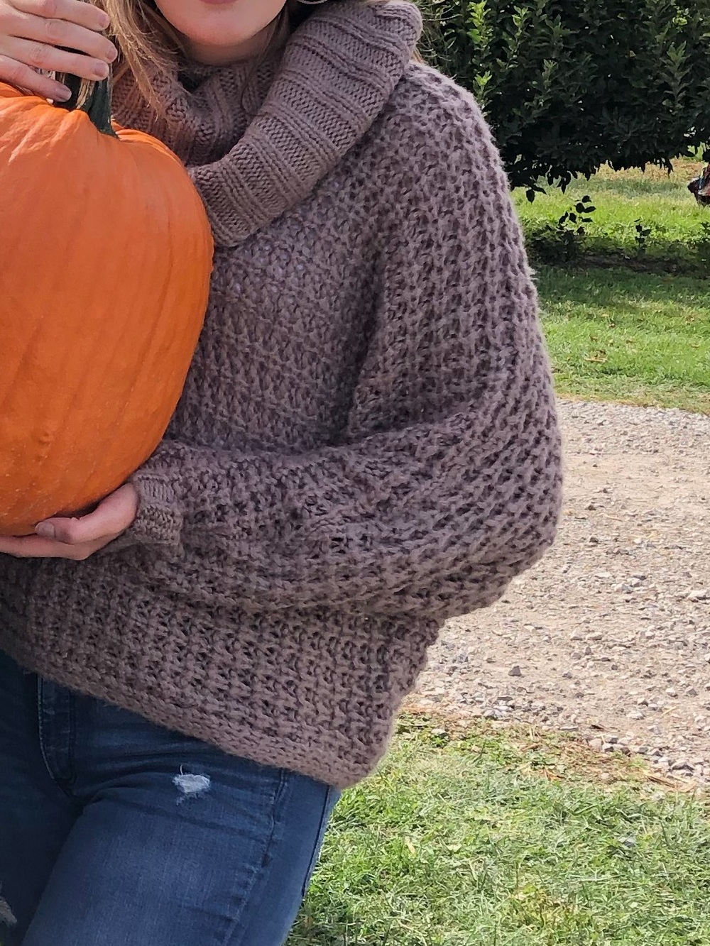 Express Cozy Brown chunky Sweater